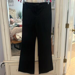 Black cotton twill pant